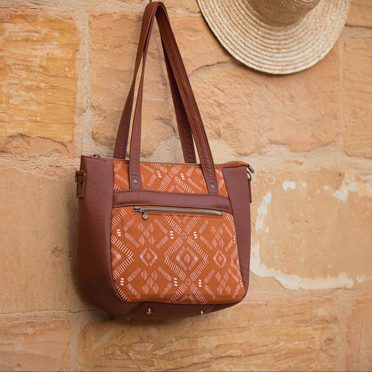 See you at Six - Pattern Stripes - Gabardine Twill - autumnal brown