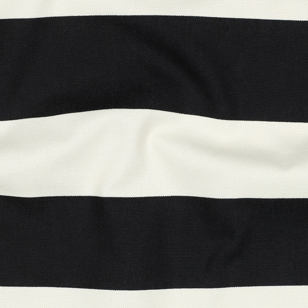 Light Canvas / Dekostoff Blockstripe - black and white