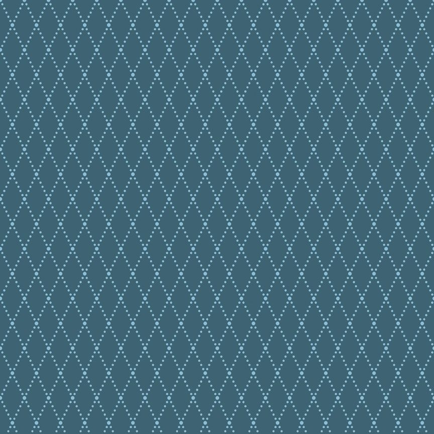 Riley Blake - Lucky Star - Rauten - jeansblau