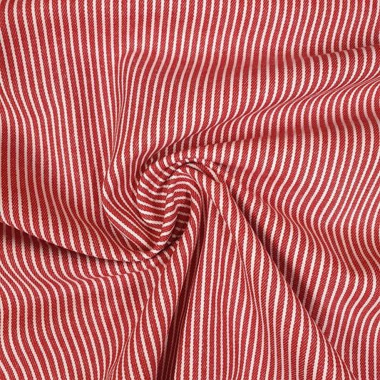 Streifenjeans - rot-weiß