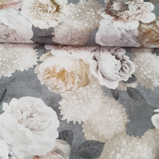 Hilco Dekostoff - Botanical - grau