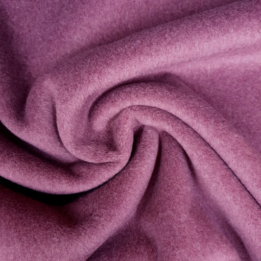 Wolloptik Doubleface - uni beere /rose