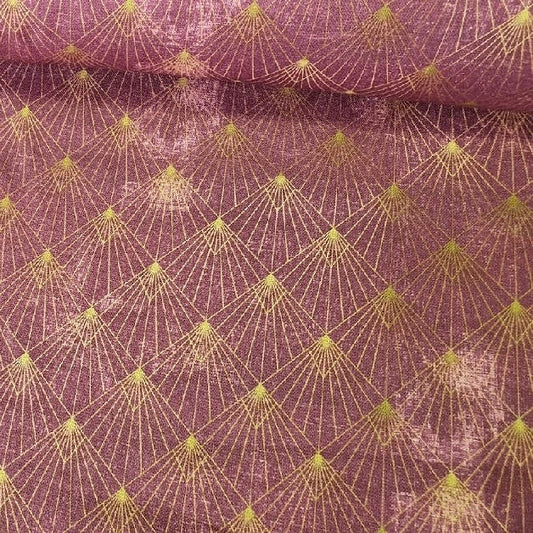 Canvas / Dekostoff Vintage Geo darkberry