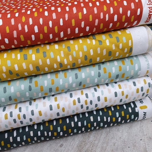 Baumwollstoff Sprinkles - ocker/Senfgelb