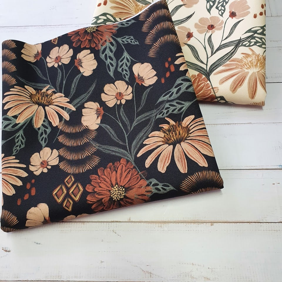 MYO Design - Twill Canvas - Boho Bliss - schwarz