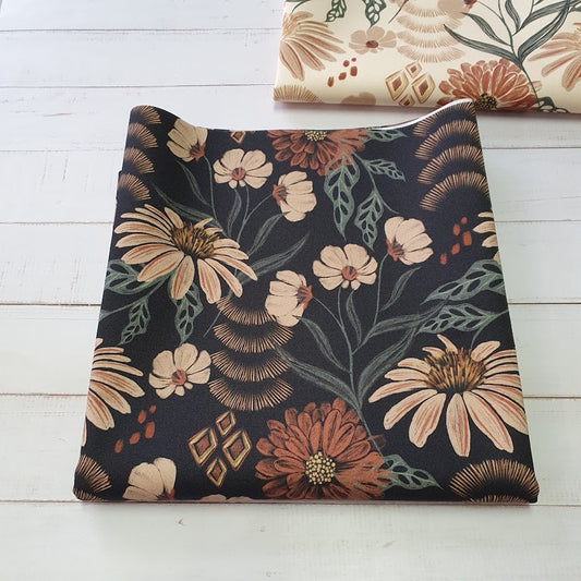 MYO Design - Twill Canvas - Boho Bliss - schwarz