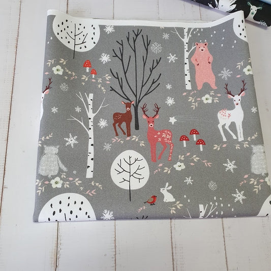 MYO Design - Twill Canvas - Winter Woods - grau