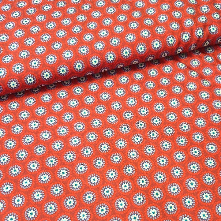 Baumwollstoff Emilie von Hilco Minis rot – MYO Stoffe
