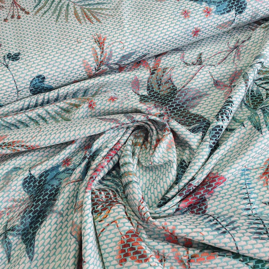 Hilco Jacquard Jersey Maye mint – MYO Stoffe