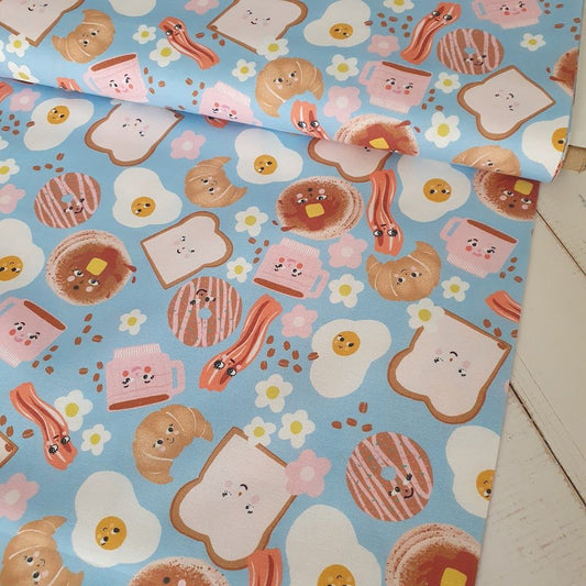 Paintbrush Studio - Sewing Mood - Breakfast - blue