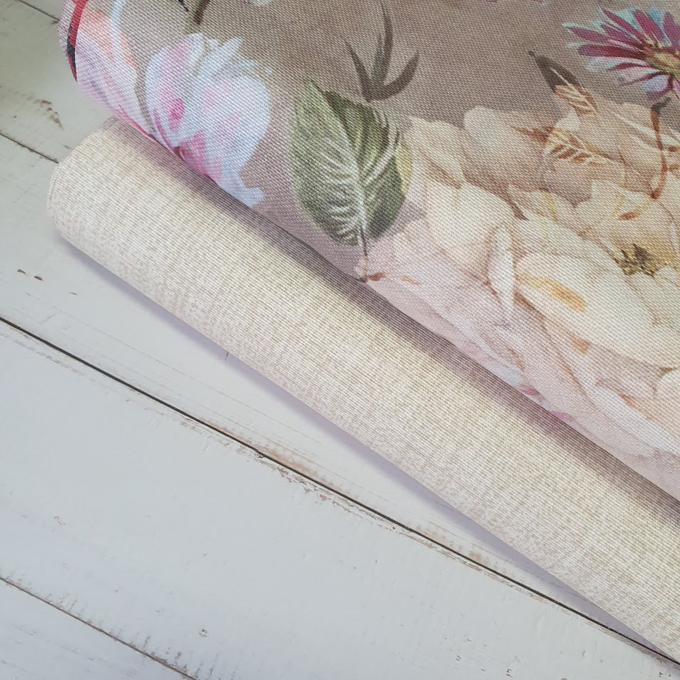 Hilco Dekostoff - Camelia Flora - beschichtet