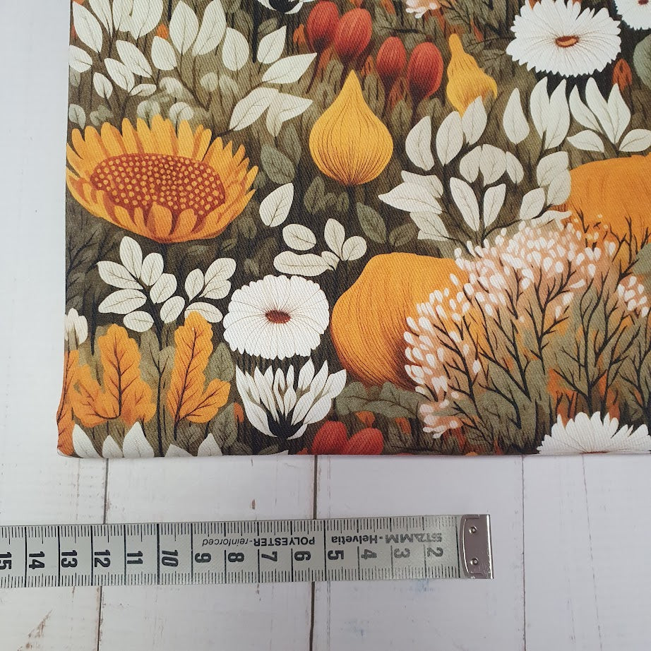 MYO Design - Twill Canvas - Herbstwiese - orange