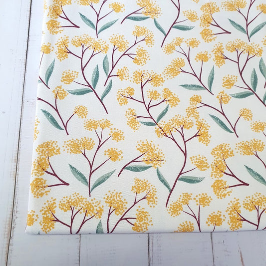 MYO Design - Twill Canvas - Floral Field - white