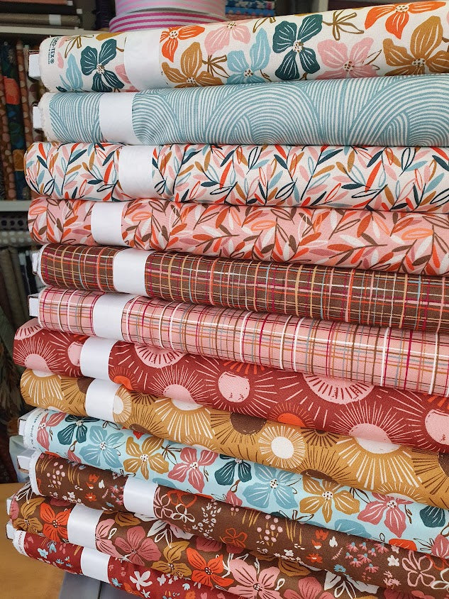 Moda - Things above - Block Florals - cocoa