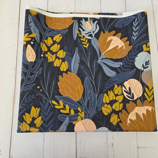 MYO Design - Twill Canvas - Protea - navy