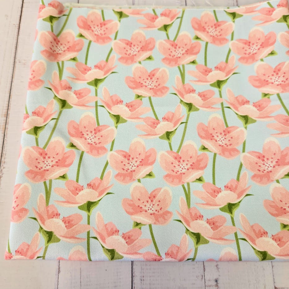 MYO Design - Twill Canvas - Cherry Blossom - rose-mint