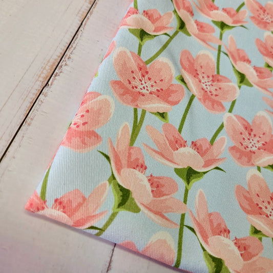 MYO Design - Twill Canvas - Cherry Blossom - rose-mint