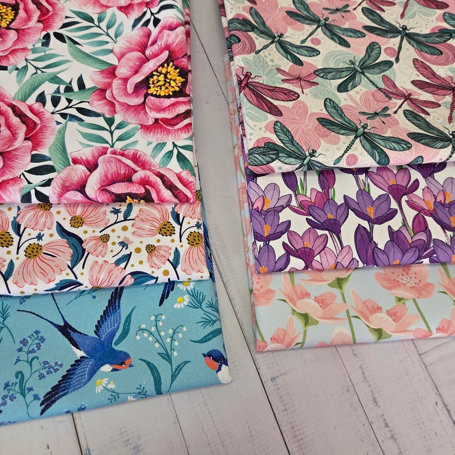 MYO Design - Twill Canvas - Echinacea - rosa