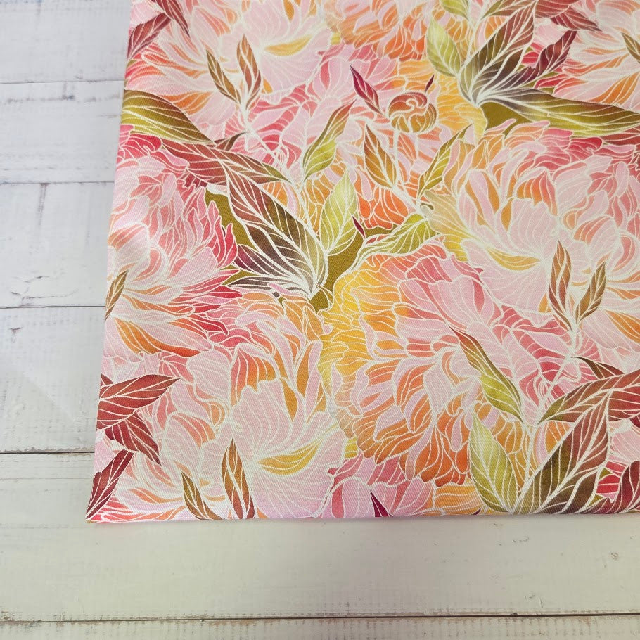 MYO Design - Twill Canvas - Mosaic Flowers - pastel