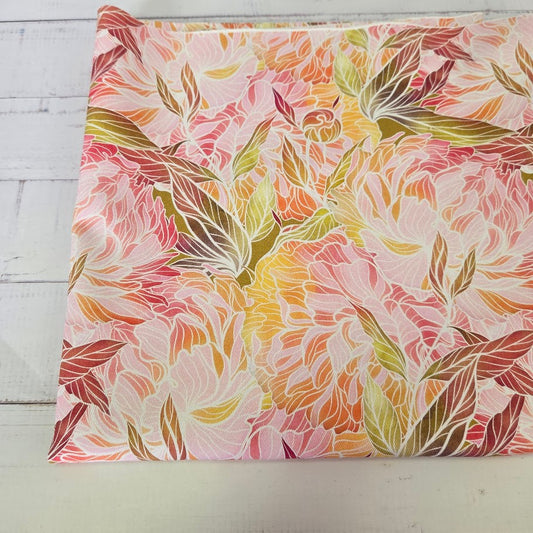 MYO Design - Twill Canvas - Mosaic Flowers - pastel