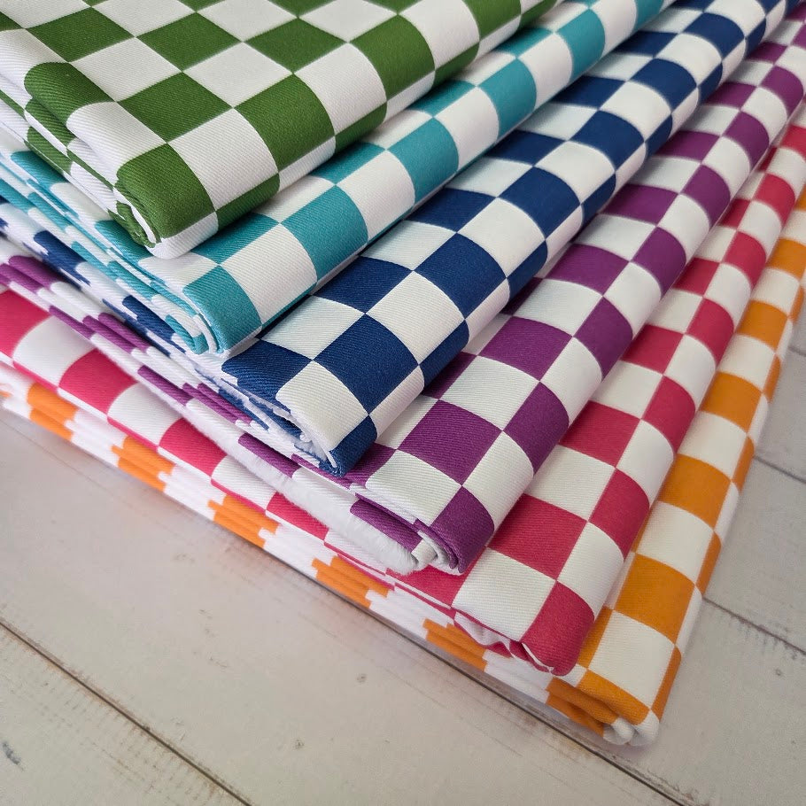 Vorbestellung: Checkerd - Karo Twill Canvas in 7 Farben