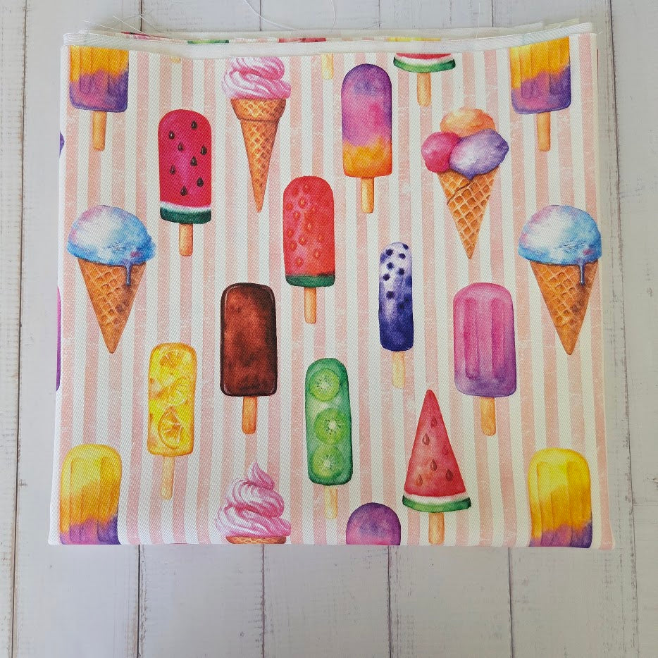 MYO Design - Twill Canvas - Summertime - Icecream
