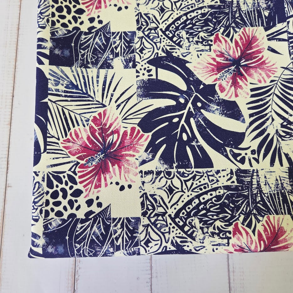 MYO Design - Twill Canvas - Aloha - Hibiskus