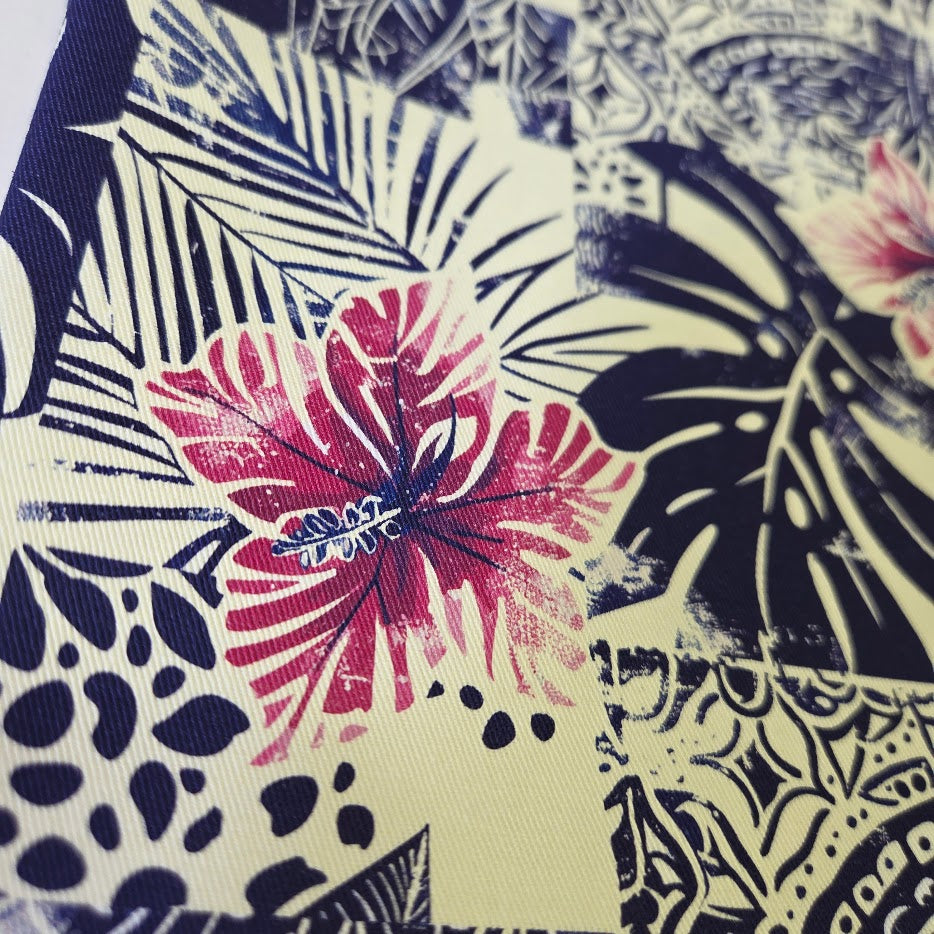 MYO Design - Twill Canvas - Aloha - Hibiskus