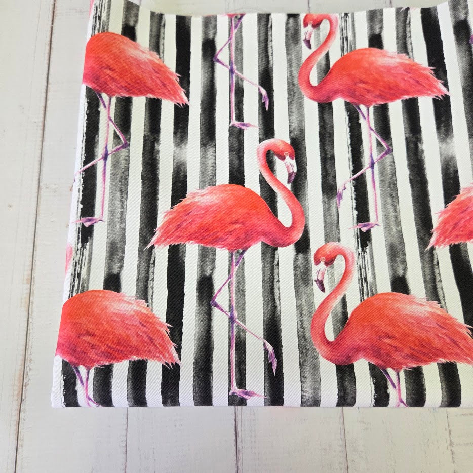 MYO Design - Twill Canvas - Flamingo - schwarz-weiss