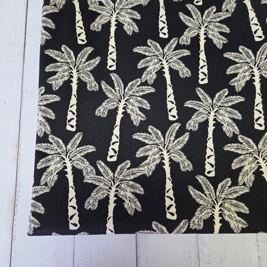 MYO Design - Twill Canvas - Palmen - schwarz-weiß