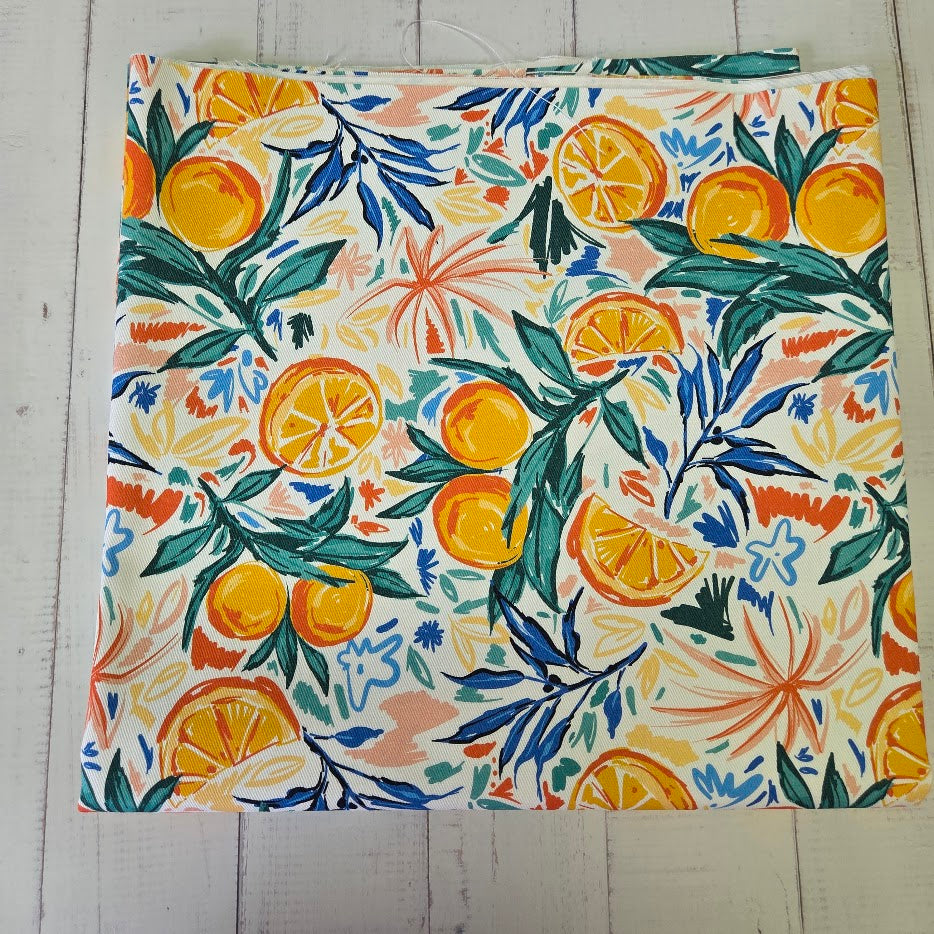 MYO Design - Twill Canvas - Amalfi Fruit - Orange