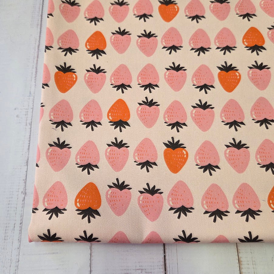 MYO Design - Twill Canvas - Strawberries