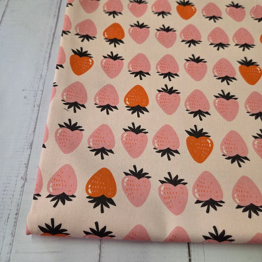 MYO Design - Twill Canvas - Strawberries