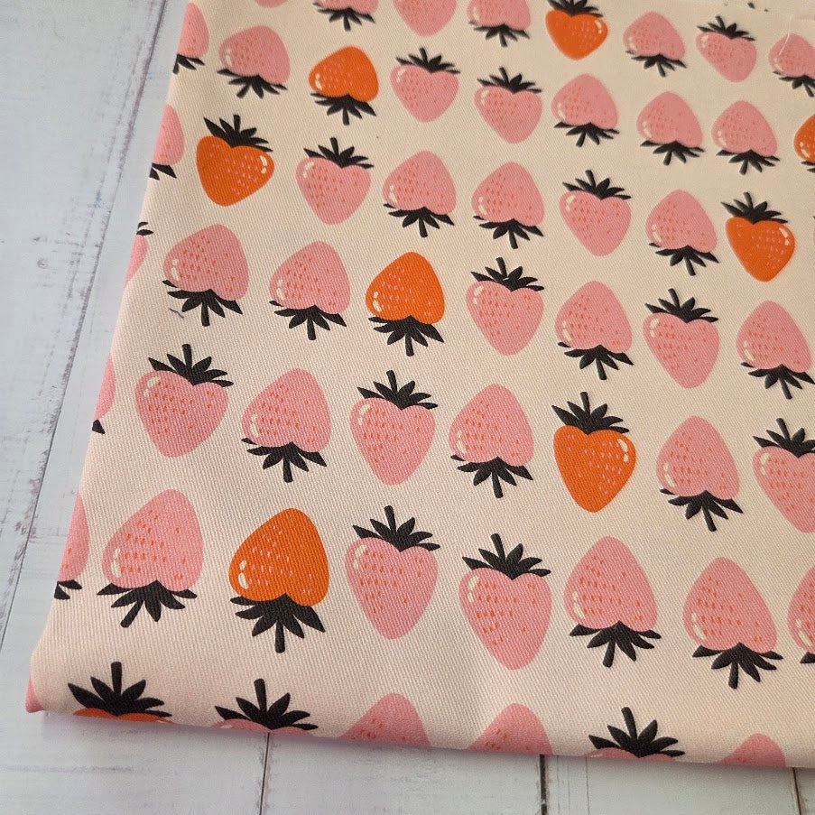 MYO Design - Twill Canvas - Strawberries