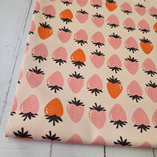 MYO Design - Twill Canvas - Strawberries