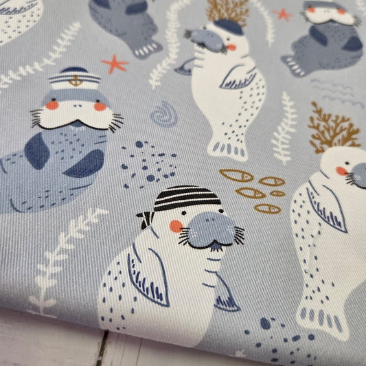 MYO Design - Twill Canvas - Walroß Ahoi