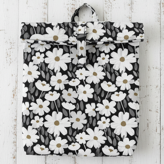 MYO Design - Twill Canvas - Flowers - schwarz-weiss