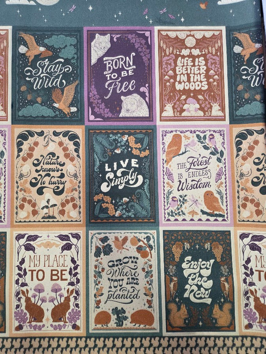 MYO Design - Twill Canvas - Stay Wild - Panels