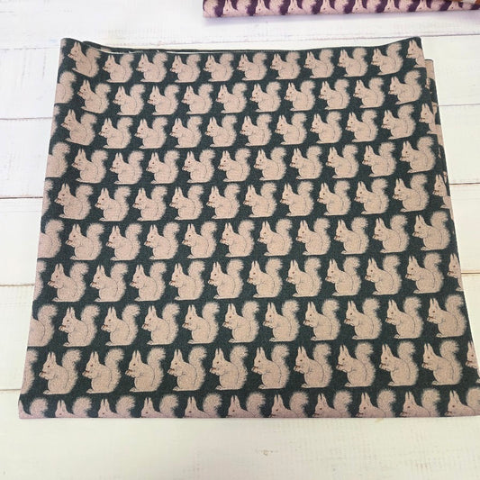 MYO Design - Twill Canvas - Stay Wild - Eichhörnchen petrol