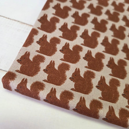 MYO Design - Twill Canvas - Stay Wild - Eichhörnchen braun