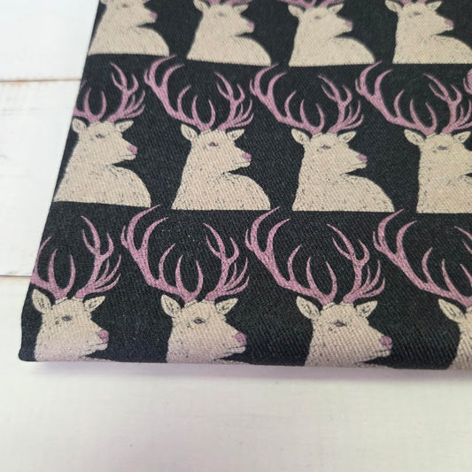 MYO Design - Twill Canvas - Stay Wild - Hirsche dunkelpetrol