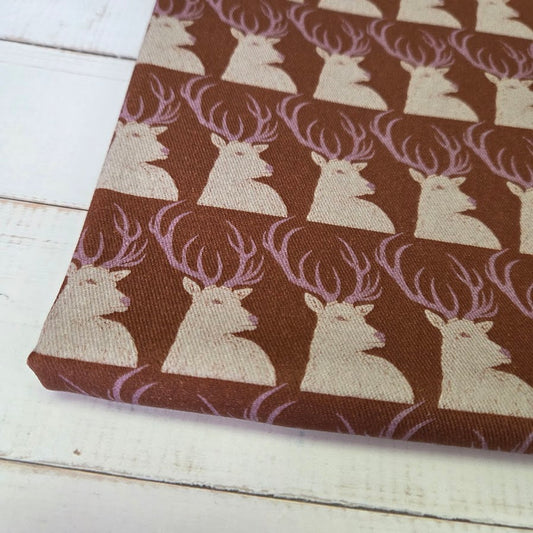 MYO Design - Twill Canvas - Stay Wild - Hirsche braun