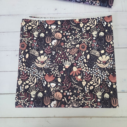 MYO Design - Twill Canvas - Blumenwiese - berryblue