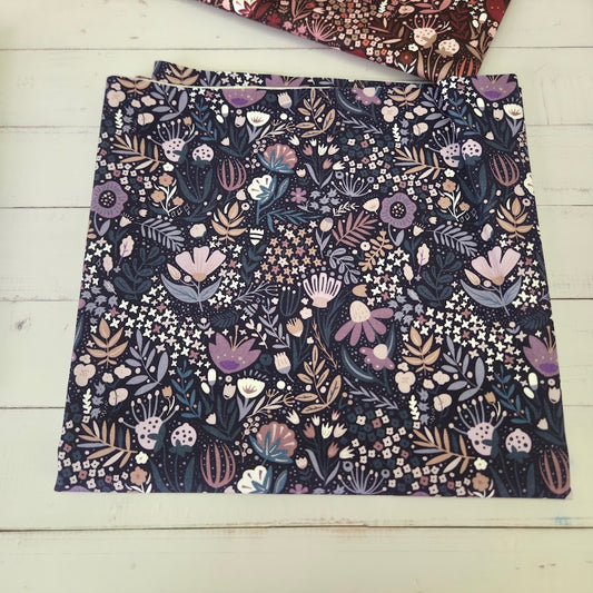 MYO Design - Twill Canvas - Blumenwiese - purple-blue