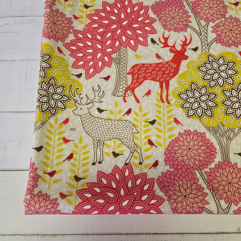 MYO Design - Twill Canvas - Zauberwald - rot-gelb