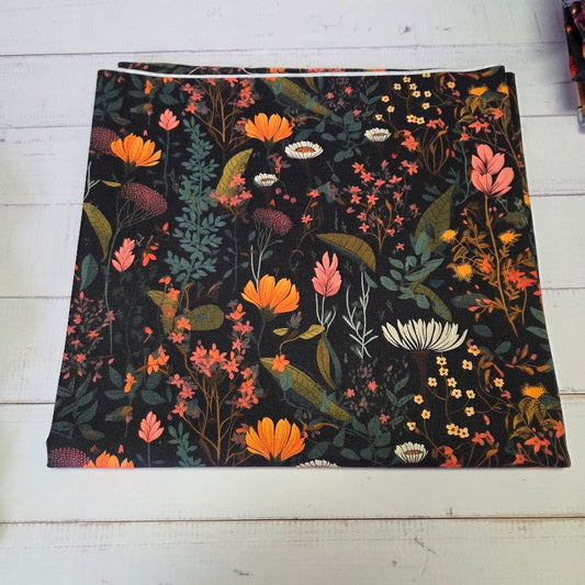 MYO Design - Twill Canvas - Herbstwiese - black