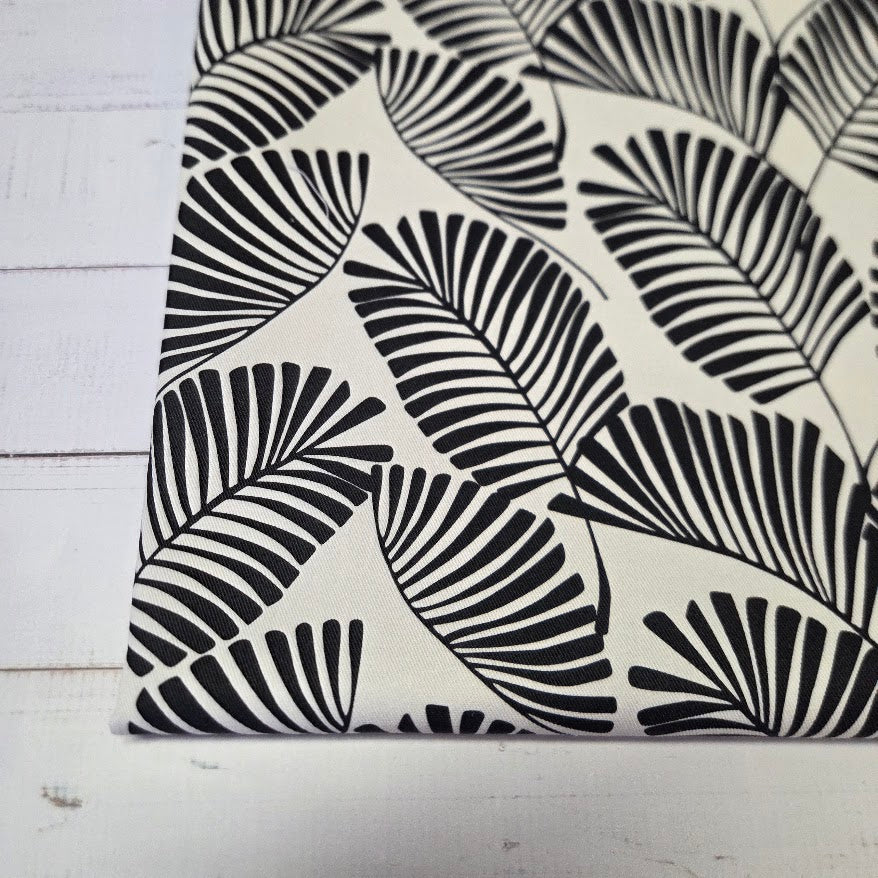 MYO Design - Twill Canvas - Leaf - schwarz-weiss