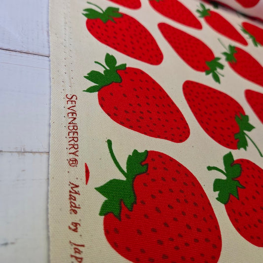 Sevenberry Canvas - Erdbeeren - weiss