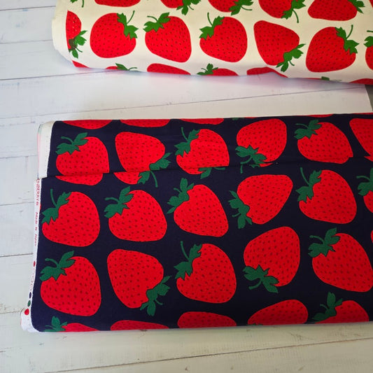 Sevenberry Canvas - Erdbeeren - dunkelblau