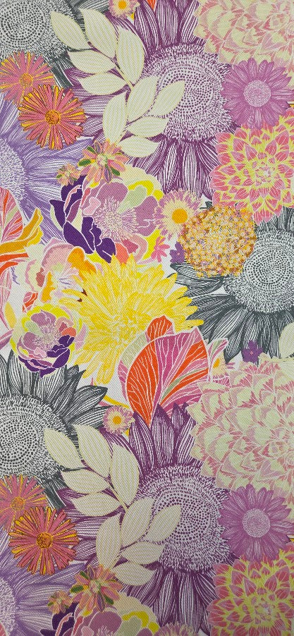 MYO Design - Twill Canvas - Pastell Folk Flowers